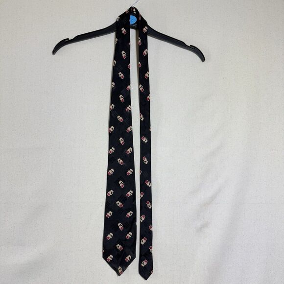 Polo by Ralph Lauren Men Black Tie With Graphics - Picture 1 of 6